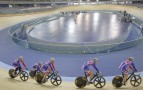 Velodrome By Hopkins Cyclists In Line | Credit - Dave Poultney